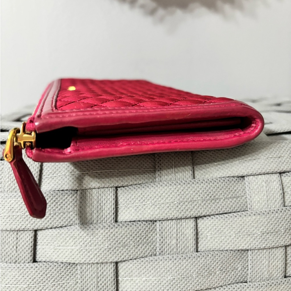 💎PRADA Pink Quilted Nylon Zip Around Wallet - Picture 11 of 11
